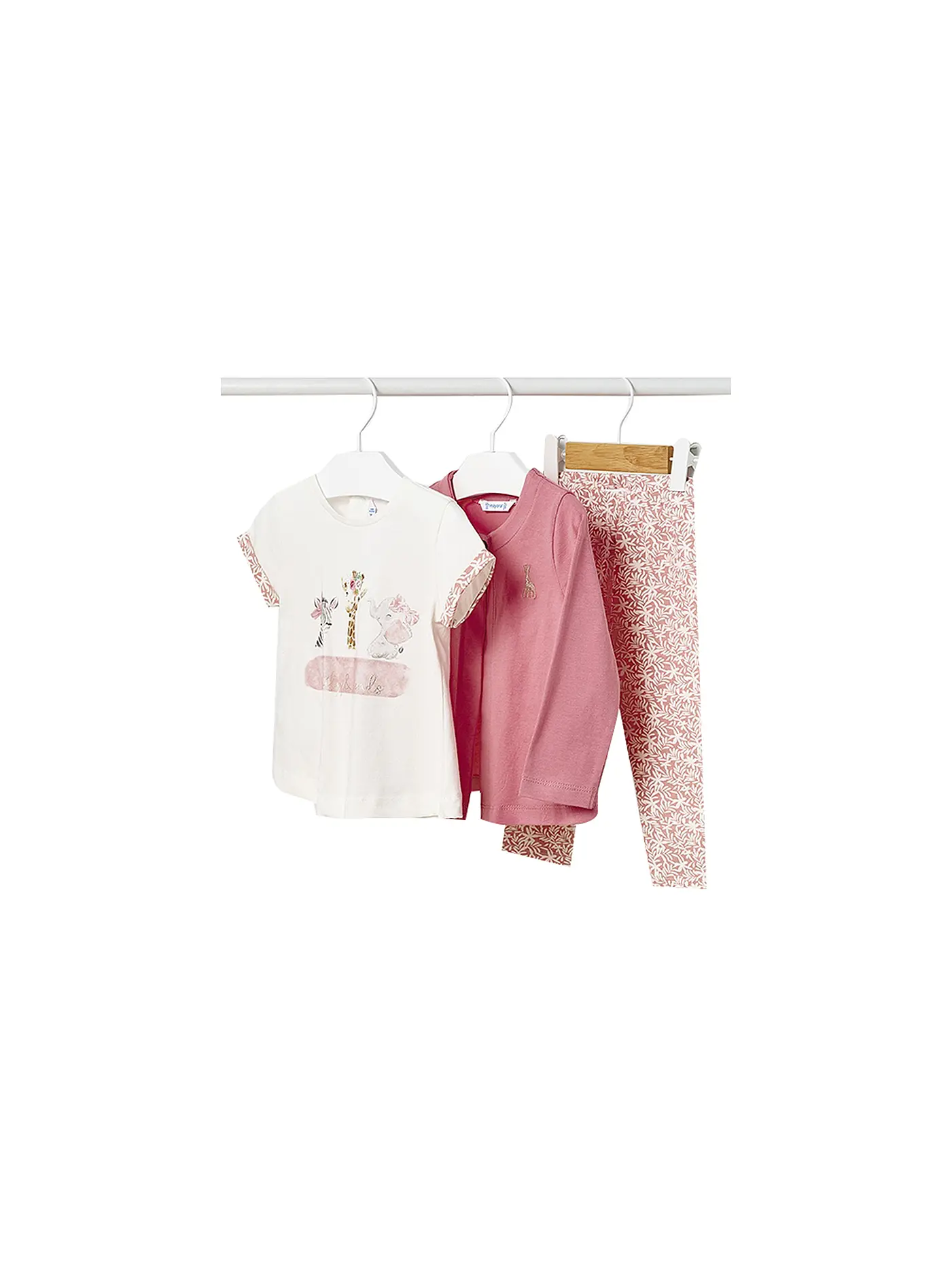 MAYORAL | Baby Set T-Shirt, Jäckchen, Leggings 3-teilig | 
